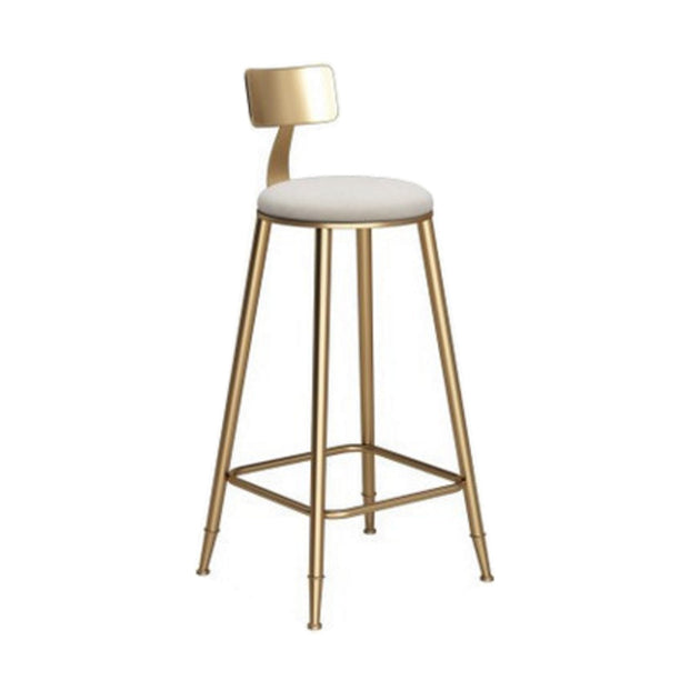 Glam 1/3/7 Pieces Bar Table Set Rectangle Stone Counter Table with High Stools Matte White 30"H Stool (Single) Clearhalo 'Bar Furniture' 'furn' 'furn_home_bar_bar_sets' 'Furniture' 'Home Bars & Bar Sets' 'home_bar_bar_sets' 'Kitchen & Dining Furniture' 5654267