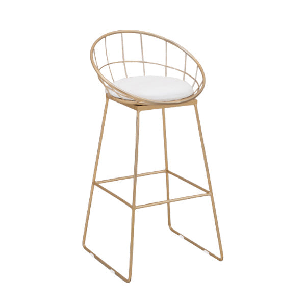 Glam 1/3/7 Pieces Bar Table Set Rectangle Stone Counter Table with High Stools White 30"H Stool (Single) Clearhalo 'Bar Furniture' 'furn' 'furn_home_bar_bar_sets' 'Furniture' 'Home Bars & Bar Sets' 'home_bar_bar_sets' 'Kitchen & Dining Furniture' 5654271