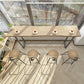 Mesa de bar rectangular de estilo moderno, mesa de mostrador de madera maciza de 1/5 piezas
