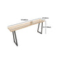 Juego de mesa rectangular de madera maciza para Bar, mesa de mostrador moderna de 1/5 piezas con taburetes sin respaldo