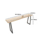 Juego de mesa rectangular de madera maciza para Bar, mesa de mostrador moderna de 1/5 piezas con taburetes sin respaldo
