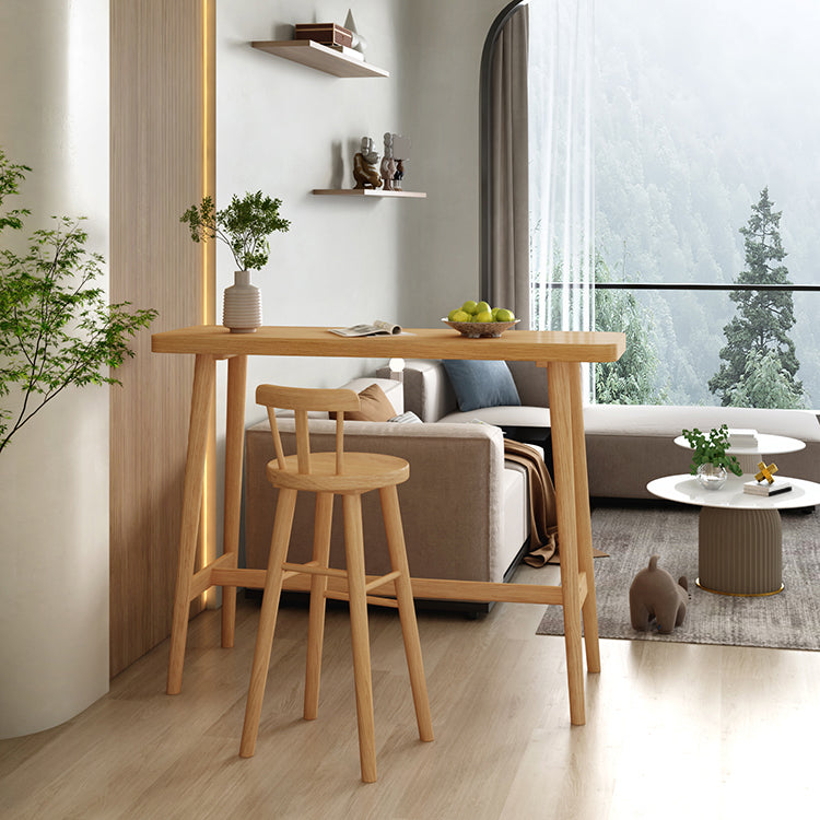 Mesa de bar rectangular de estilo moderno, mesa de mostrador de madera maciza de pino de 1/2/3 piezas