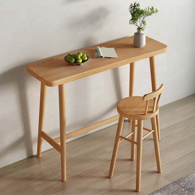 Mesa de bar rectangular de estilo moderno, mesa de mostrador de madera maciza de pino de 1/2/3 piezas
