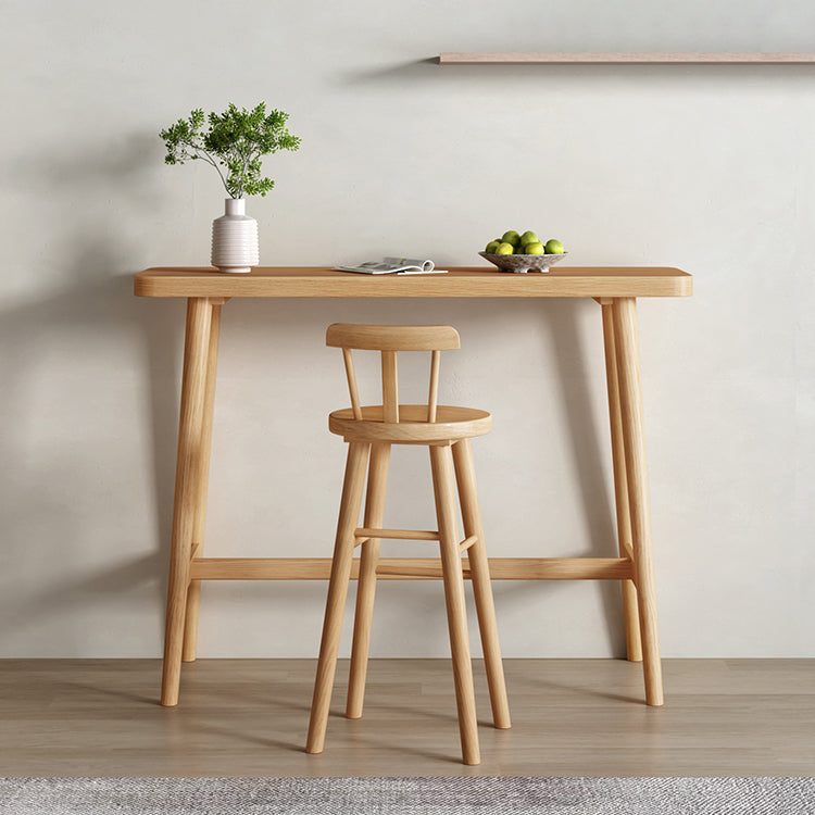 Mesa de bar rectangular de estilo moderno, mesa de mostrador de madera maciza de pino de 1/2/3 piezas