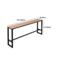 Juego de mesa de bar de madera rectangular de lujo, mesa de mostrador de 1/5 piezas con taburetes altos