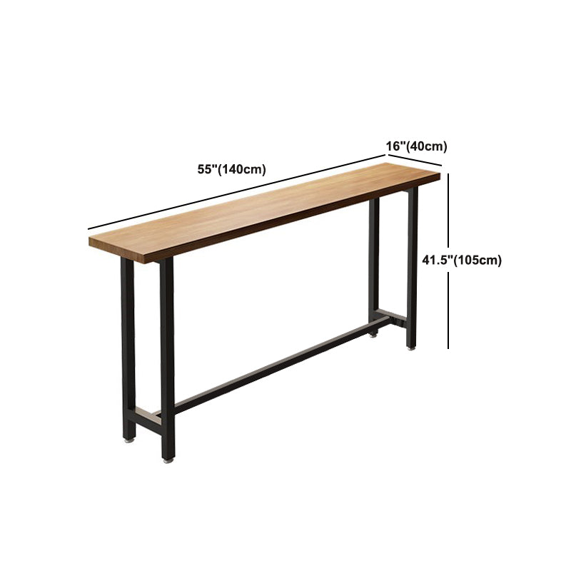 Juego de mesa de Bar moderno de 1/7 piezas, mesa de mostrador de madera rectangular para tienda de té con leche