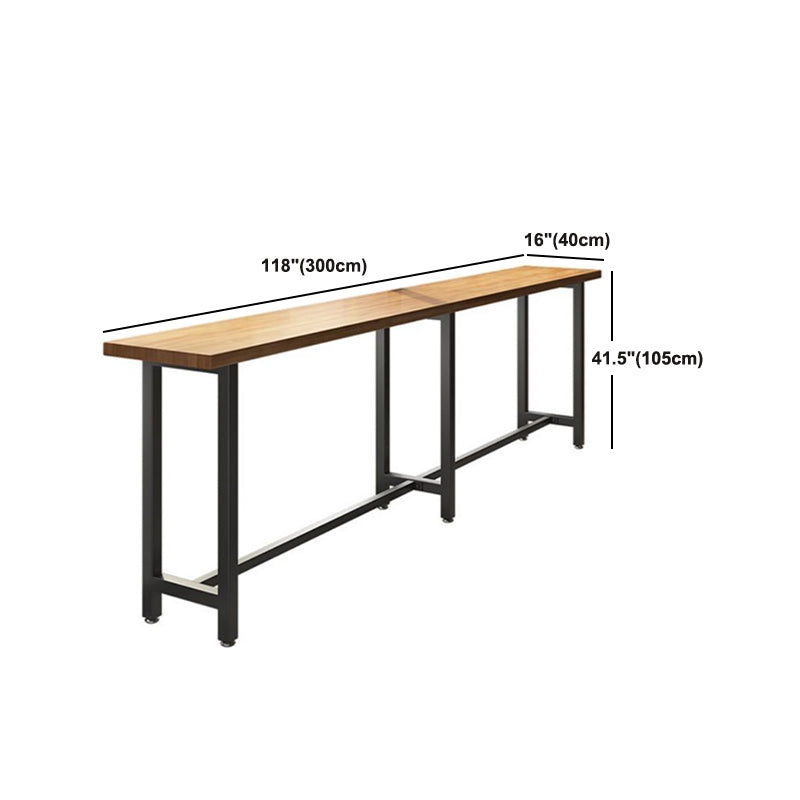 Juego de mesa de Bar moderno de 1/7 piezas, mesa de mostrador de madera rectangular para tienda de té con leche
