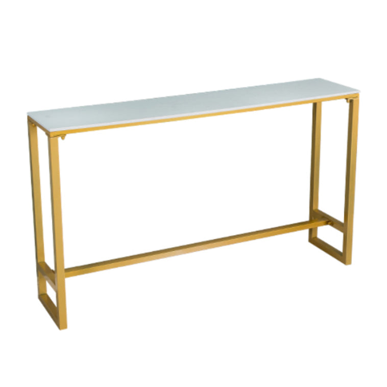 Juego de mesa de pub con reposapiés rectangular Glam 1/2/3/4/6 piezas Juego de bistró de cafetería blanca