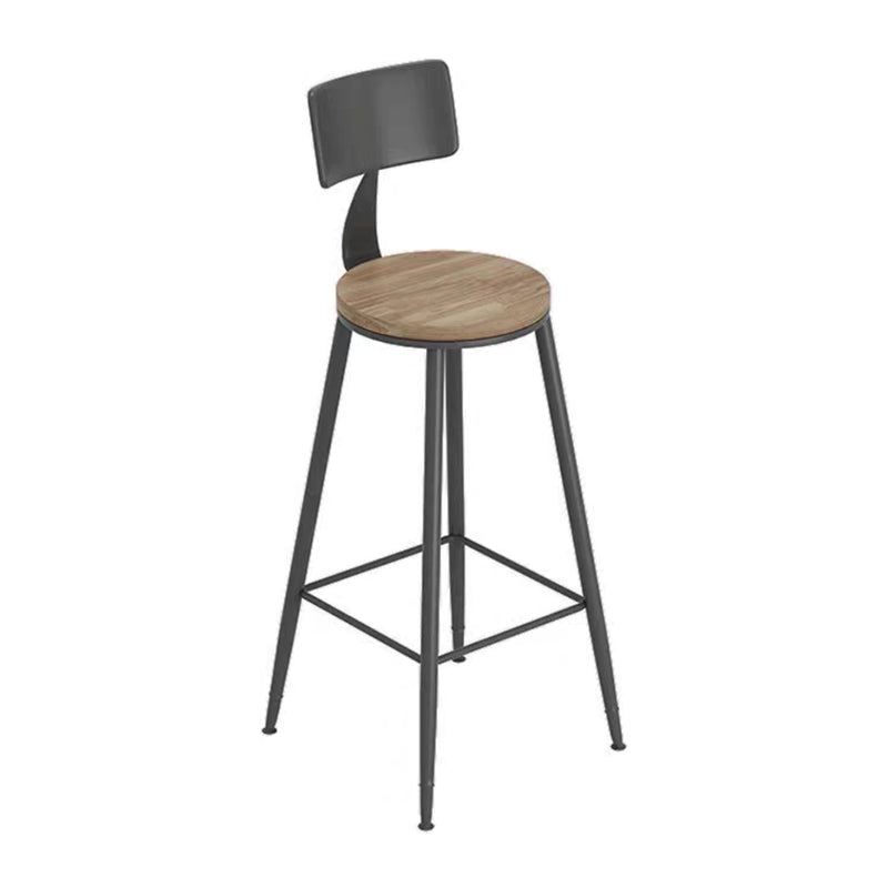 Table de table de bar à bois massif moderne