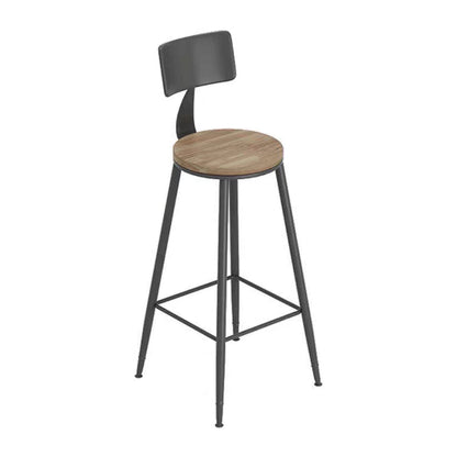 Table de table de bar à bois massif moderne