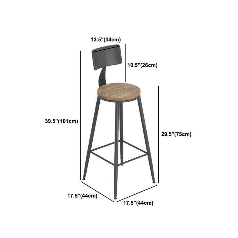 Table de table de bar à bois massif moderne