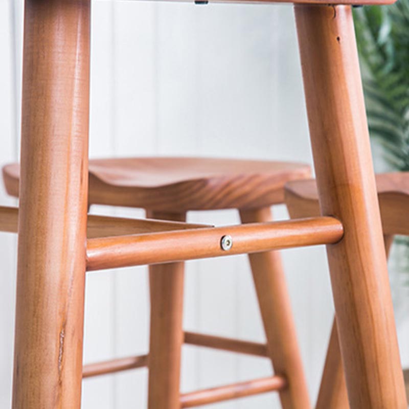 Juego de mesa y taburete de madera maciza de 1/2/3 piezas, juego moderno de altura para mostrador interior