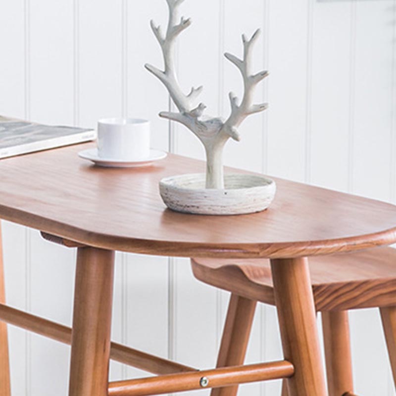 Juego de mesa y taburete de madera maciza de 1/2/3 piezas, juego moderno de altura para mostrador interior
