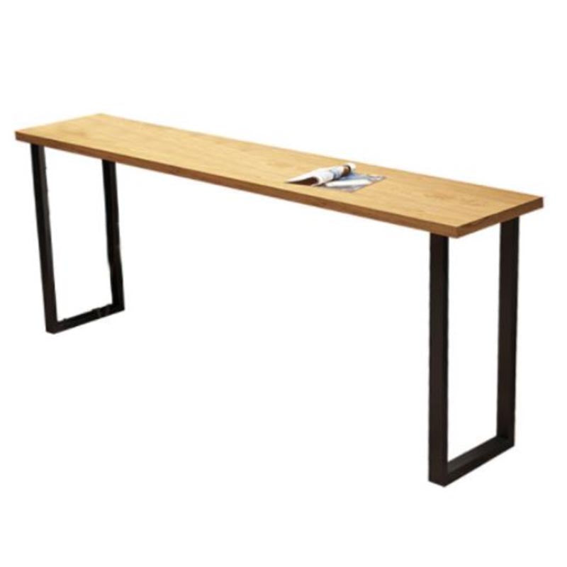 Moderne 1/7 Stücke Tisch Set Rechteck Kiefern Holzzähler mit Hockern für Balkon