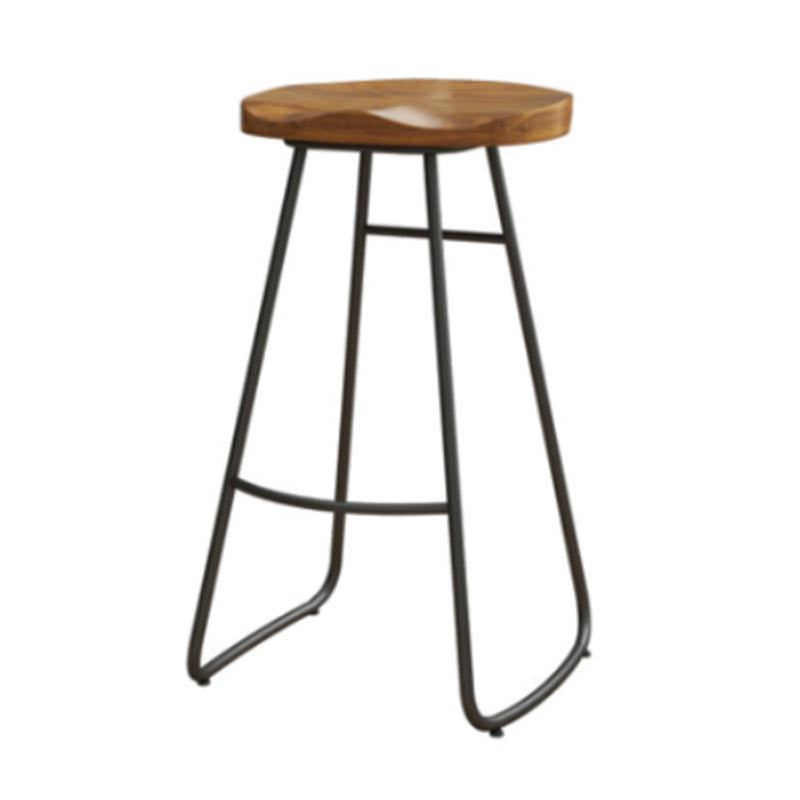 Moderne 1/7 Stücke Tisch Set Rechteck Kiefern Holzzähler mit Hockern für Balkon