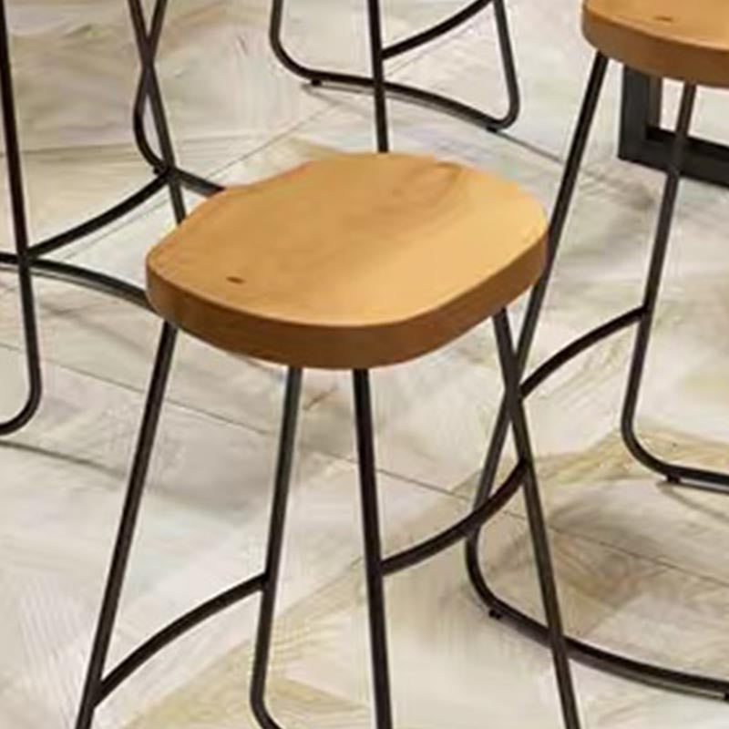 Moderne 1/7 Stücke Tisch Set Rechteck Kiefern Holzzähler mit Hockern für Balkon