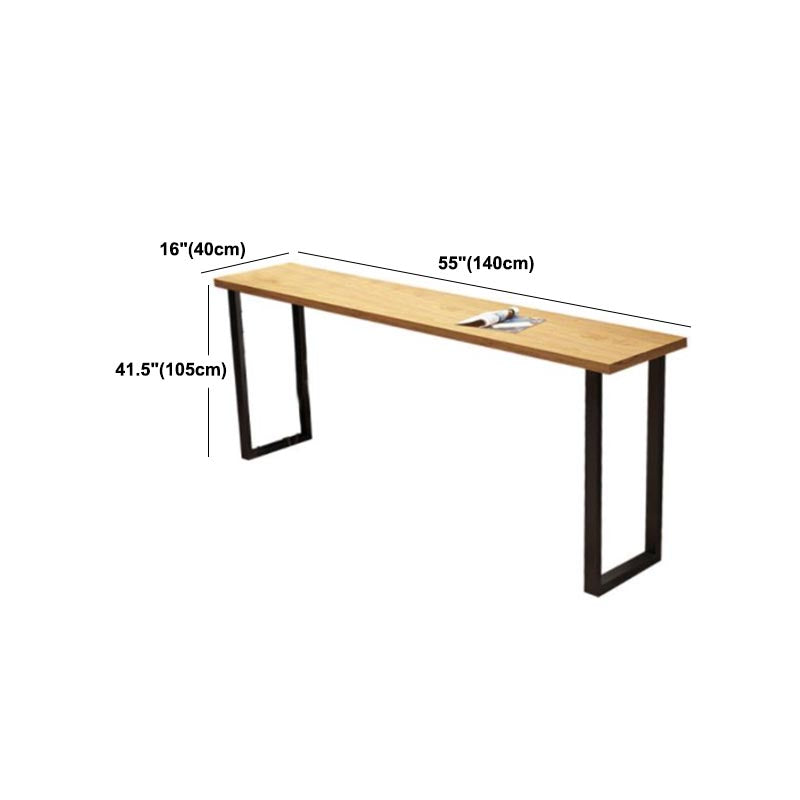 Moderne 1/7 Stücke Tisch Set Rechteck Kiefern Holzzähler mit Hockern für Balkon
