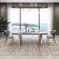 Luxurious Sintered Stone Top Dining Set Rectangle 1/3/4/5/7 Pieces Dining Room Table Set