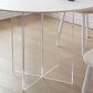 Modern 1/3/4/5 Pieces Dining Set Round Stone Dining Table for Dining Room