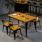 Industrial Dining Chairs Set 1/2/5 Pcs Solid Wood Top Table with Metal Windsor Chairs Clearhalo 'Dining Room Sets' 'Dining Tables & Seating' 'dining_room_set' 'furn' 'furn_dining_room_set' 'Furniture' 'Kitchen & Dining Furniture' 5654727