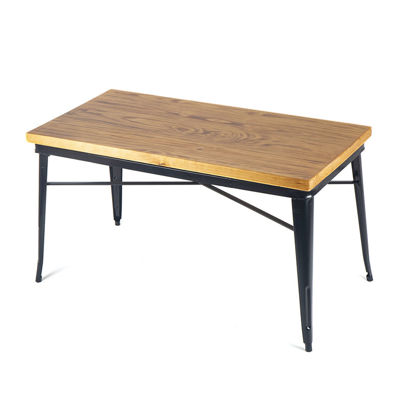 Industrial Dining Chairs Set 1/2/5 Pcs Solid Wood Top Table with Metal Windsor Chairs Clearhalo 'Dining Room Sets' 'Dining Tables & Seating' 'dining_room_set' 'furn' 'furn_dining_room_set' 'Furniture' 'Kitchen & Dining Furniture' 5654729