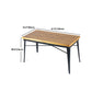 Industrial Dining Chairs Set 1/2/5 Pcs Solid Wood Top Table with Metal Windsor Chairs Clearhalo 'Dining Room Sets' 'Dining Tables & Seating' 'dining_room_set' 'furn' 'furn_dining_room_set' 'Furniture' 'Kitchen & Dining Furniture' 5654747