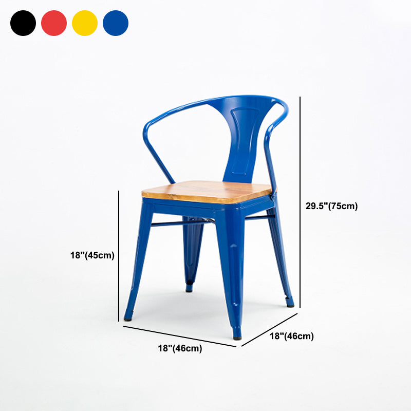 Industrial Dining Chairs Set 1/2/5 Pcs Solid Wood Top Table with Metal Windsor Chairs Clearhalo 'Dining Room Sets' 'Dining Tables & Seating' 'dining_room_set' 'furn' 'furn_dining_room_set' 'Furniture' 'Kitchen & Dining Furniture' 5654749