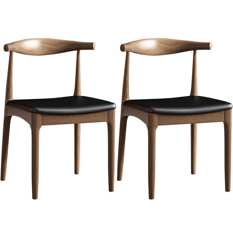 Industrial Wood Dining Set 1/2/5 Pieces Black Base Dining Furniture 2 Wood Chairs Clearhalo 'Dining Room Sets' 'Dining Tables & Seating' 'dining_room_set' 'furn' 'furn_dining_room_set' 'Furniture' 'Kitchen & Dining Furniture' 5654775