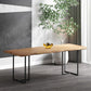 Industrial Wood Dining Set 1/2/5 Pieces Black Base Dining Furniture Clearhalo 'Dining Room Sets' 'Dining Tables & Seating' 'dining_room_set' 'furn' 'furn_dining_room_set' 'Furniture' 'Kitchen & Dining Furniture' 5654785