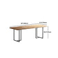 Industrial Wood Dining Set 1/2/5 Pieces Black Base Dining Furniture Clearhalo 'Dining Room Sets' 'Dining Tables & Seating' 'dining_room_set' 'furn' 'furn_dining_room_set' 'Furniture' 'Kitchen & Dining Furniture' 5654791