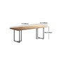 Industrial Wood Dining Set 1/2/5 Pieces Black Base Dining Furniture Clearhalo 'Dining Room Sets' 'Dining Tables & Seating' 'dining_room_set' 'furn' 'furn_dining_room_set' 'Furniture' 'Kitchen & Dining Furniture' 5654792