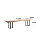 Industrial Wood Dining Set 1/2/5 Pieces Black Base Dining Furniture Clearhalo 'Dining Room Sets' 'Dining Tables & Seating' 'dining_room_set' 'furn' 'furn_dining_room_set' 'Furniture' 'Kitchen & Dining Furniture' 5654796