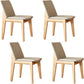 Moderne gesinterde stenen eettafelset rechthoekig 1/4/5-delige houten eetkamertafelset