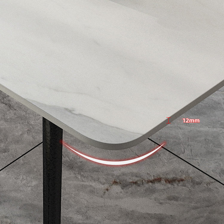 Modern 1/5/7 Pieces Dining Set Rectangle Stone Dining Table for Kitchen Dining Room Clearhalo 'Dining Room Sets' 'Dining Tables & Seating' 'dining_room_set' 'furn' 'furn_dining_room_set' 'Furniture' 'Kitchen & Dining Furniture' 5654829