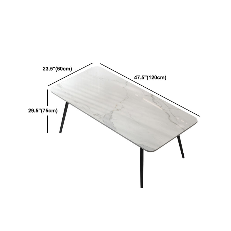 Modern 1/5/7 Pieces Dining Set Rectangle Stone Dining Table for Kitchen Dining Room Clearhalo 'Dining Room Sets' 'Dining Tables & Seating' 'dining_room_set' 'furn' 'furn_dining_room_set' 'Furniture' 'Kitchen & Dining Furniture' 5654834