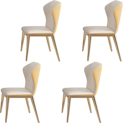 Glam Round Dining Set Stone 1/4/7 Pieces Dining Furniture for Indoor 4 Beige Chairs Clearhalo 'Dining Room Sets' 'Dining Tables & Seating' 'dining_room_set' 'furn' 'furn_dining_room_set' 'Furniture' 'Kitchen & Dining Furniture' 5654845