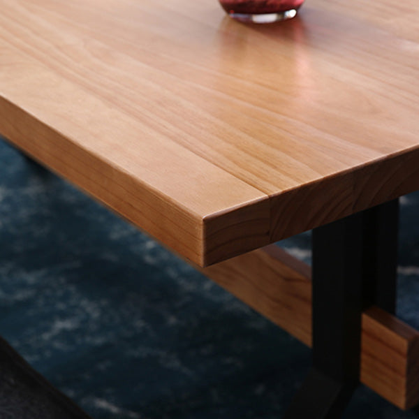 Modern 1/2/3/7 Pieces Dining Set Solid Wood Trestle Indoor Dinette Set Clearhalo 'Dining Room Sets' 'Dining Tables & Seating' 'dining_room_set' 'furn' 'furn_dining_room_set' 'Furniture' 'Kitchen & Dining Furniture' 5654868