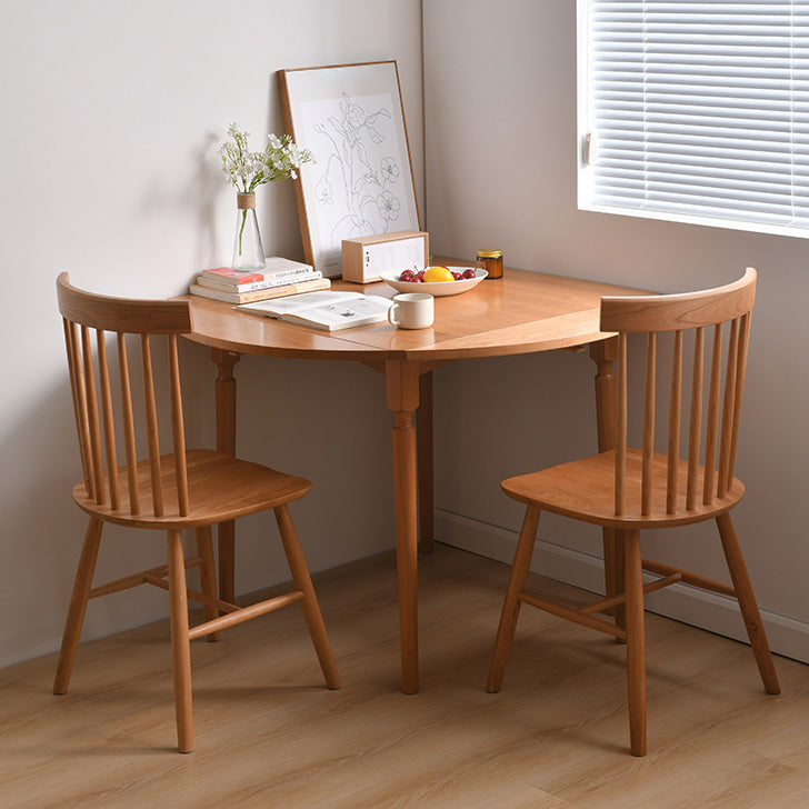 Modern Dining Chairs Set 1/2/5 Pcs Solid Wood Folding Dining Table 3 Pieces: Table, 2 Wood Chairs Clearhalo 'Dining Room Sets' 'Dining Tables & Seating' 'dining_room_set' 'furn' 'furn_dining_room_set' 'Furniture' 'Kitchen & Dining Furniture' 5654893