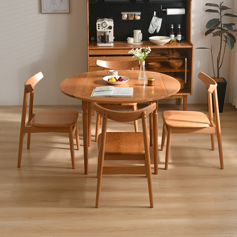 Modern Dining Chairs Set 1/2/5 Pcs Solid Wood Folding Dining Table Clearhalo 'Dining Room Sets' 'Dining Tables & Seating' 'dining_room_set' 'furn' 'furn_dining_room_set' 'Furniture' 'Kitchen & Dining Furniture' 5654895