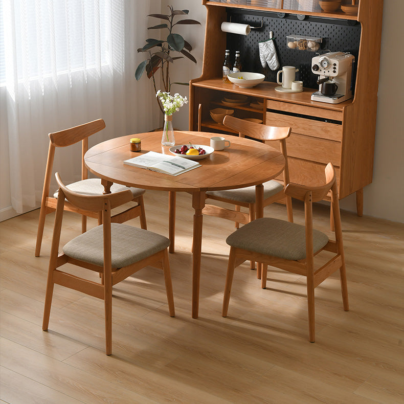 Modern Dining Chairs Set 1/2/5 Pcs Solid Wood Folding Dining Table Clearhalo 'Dining Room Sets' 'Dining Tables & Seating' 'dining_room_set' 'furn' 'furn_dining_room_set' 'Furniture' 'Kitchen & Dining Furniture' 5654903