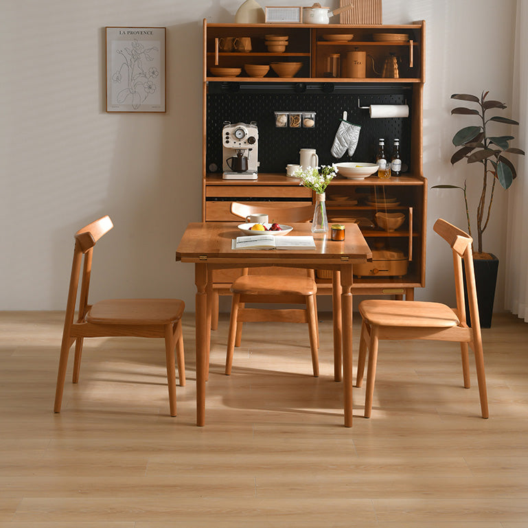 Modern Dining Chairs Set 1/2/5 Pcs Solid Wood Folding Dining Table Clearhalo 'Dining Room Sets' 'Dining Tables & Seating' 'dining_room_set' 'furn' 'furn_dining_room_set' 'Furniture' 'Kitchen & Dining Furniture' 5654904
