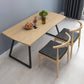 Industrial 1/2/3/5/7 Pieces Dining Set Rectangular Solid Wood Indoor Dinette Set 3 Pieces: Wood Table, 2 Chairs Clearhalo 'Dining Room Sets' 'Dining Tables & Seating' 'dining_room_set' 'furn' 'furn_dining_room_set' 'Furniture' 'Kitchen & Dining Furniture' 5654919