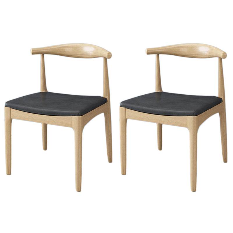 Industrial 1/2/3/5/7 Pieces Dining Set Rectangular Solid Wood Indoor Dinette Set 2 Wood Chairs Clearhalo 'Dining Room Sets' 'Dining Tables & Seating' 'dining_room_set' 'furn' 'furn_dining_room_set' 'Furniture' 'Kitchen & Dining Furniture' 5654921