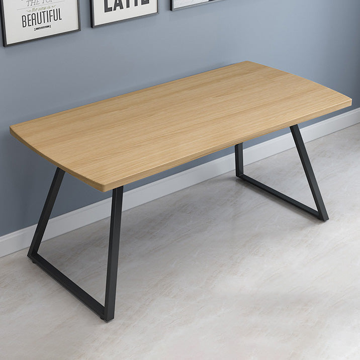 Industrial 1/2/3/5/7 Pieces Dining Set Rectangular Solid Wood Indoor Dinette Set Clearhalo 'Dining Room Sets' 'Dining Tables & Seating' 'dining_room_set' 'furn' 'furn_dining_room_set' 'Furniture' 'Kitchen & Dining Furniture' 5654926