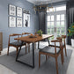 Industrial 1/2/3/5/7 Pieces Dining Set Rectangular Solid Wood Indoor Dinette Set Clearhalo 'Dining Room Sets' 'Dining Tables & Seating' 'dining_room_set' 'furn' 'furn_dining_room_set' 'Furniture' 'Kitchen & Dining Furniture' 5654928