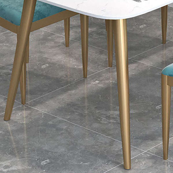 Set da pranzo nordico 1/3/4/5 pezzi Tavolo da pranzo rettangolare in pietra per sala da pranzo
