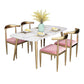 Set da pranzo nordico 1/3/4/5 pezzi Tavolo da pranzo rettangolare in pietra per sala da pranzo