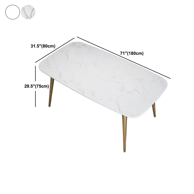 Set da pranzo nordico 1/3/4/5 pezzi Tavolo da pranzo rettangolare in pietra per sala da pranzo