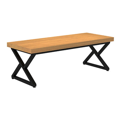 Set da pranzo rettangolare da 1/2/7 pezzi, mobili da pranzo con doppio piedistallo