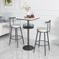 Scandinavian Metal Barstool Fabric Counter Stool in Matte Finish Clearhalo 'Bar Furniture' 'Bar Stools' 'bar_stools' 'furn' 'furn_bar_stools' 'Furniture' 'Kitchen & Dining Furniture' 5656800